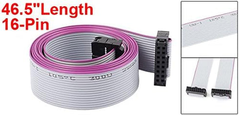 uxcell 2.54mm Pitch IDC 16-Pin Dual Female Connector Flat Ribbon Cable Wire