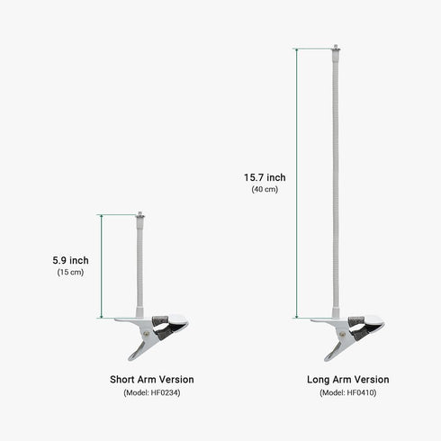 Holicfun Flexible Clip Mount for Indoor/Outdoor Security Cameras, 40cm Gooseneck, Compatible with Ring, Blink, Eufy,