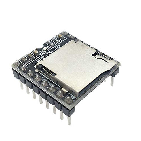 IndustrialField MP3 MP3 MP3-TF-16P DFPlayer Mini Player Module Voice Decode Board Supporting TF Card U-Disk IO/Serial