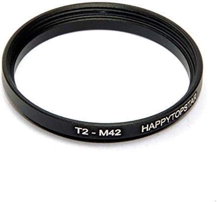 Metal T2 to M42 Male to Female Coupling Ring Adapter for Lens Filter, 42mm to 42mm