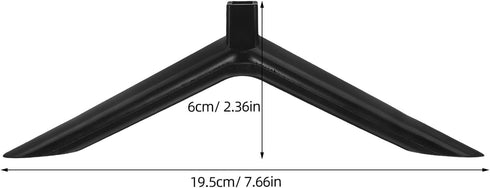 TOBBOMEY 4pcs Plastic Tv Stand Base with Screws Replacement Tabletop Tv Stand Brackets Stable Plastic Desktop Monitor