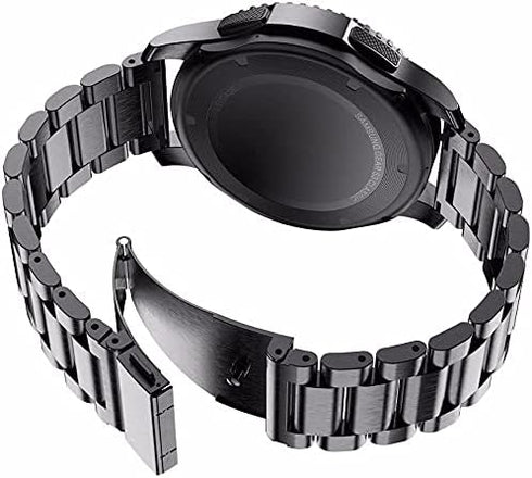 FitTurn Compatible with Rinsmola 2021 Smart Watch Band Quick Release Classic Stainless Steel Metal WatchBand Metal Straps for Rinsmola P22D Smartwatch