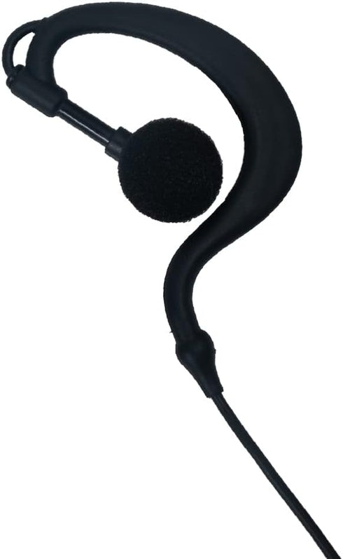 Earpiece Headset for Motorola Walkie Talkie SL300 SL3500e SL7550 SL7580 SL7590, with G Shape Earpiece and PTT Mic