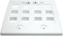 RiteAV Keystone Wall Plate, Double Gang, 12-Port, White (1 Piece Flush)