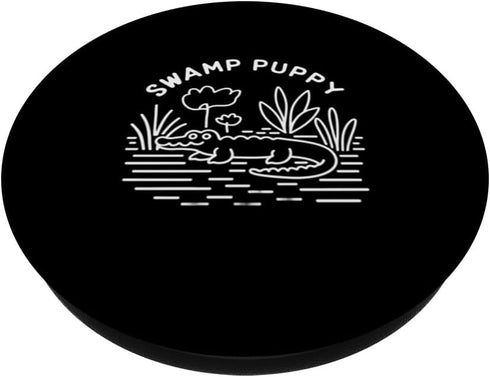 Funny Florida Humor Alligator or Swamp Puppy PopSockets Standard PopGrip