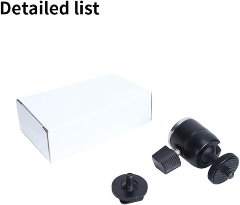 AFEFT 360 1/4" Mini Ball Head Hot Shoe Adapter, Swivel Thread Camera Mount for DSLR, Tripod, Monitor, LED Video Light