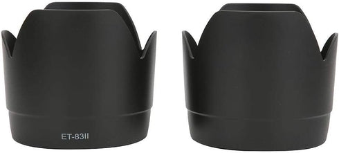 2Pcs ET-83II Plastic Lens Hood Mount Replacement Suit for Canon EF 70-200mm f/2.8L USM Lens