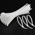 100 Natural Clear Cable Zip Ties - HEAVY DUTY, Premium Grade, UV Weather Resistant, 14 Inch Length, 75 lbs TENSILE