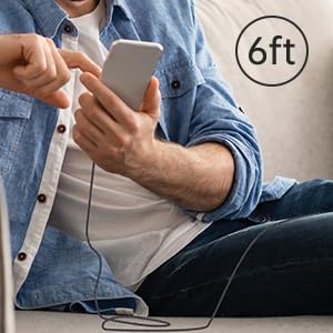 Kuulaa 7PIN Magnetic Charging Cable, 540° Rotating Magnetic Phone Charger 2Pack, 6FT Fast Charging Cable