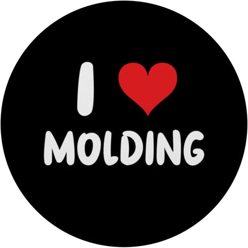 I Love Molding - Heart Architecture PopSockets Standard PopGrip for Home Renovation