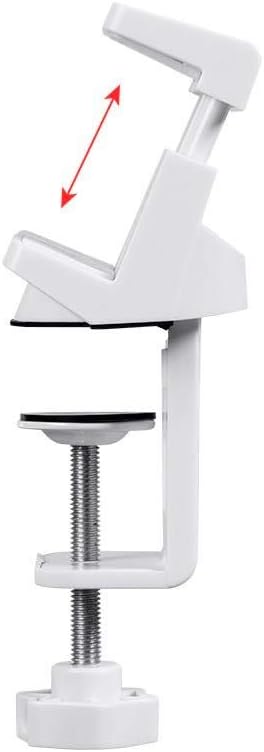 Monoprice Desk Clamp Holder for Surge Protectors, Power Strips, USB Hubs - White, Designed for Sit-Stand Desks