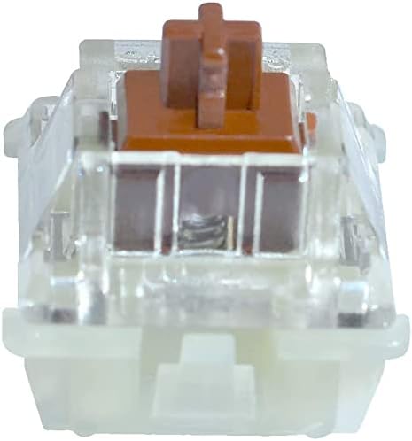 Granvela 10 Pack Cherry MX RGB Brown Key Switches, Plate Mounted Tactile 55g Force for Mechanical Keyboard in PE Box