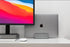 Aluminum Vertical Laptop Stand Organizer, Sturdy Holder for MacBook Pro/Air, Mac mini, iPad Pro - Spacegrey