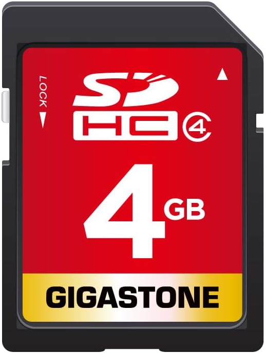 Gigastone 4GB SD Card SDHC Class 4 Memory Card for DSLR Camera, Camcorder, PC, Mac, with 1 Mini Case