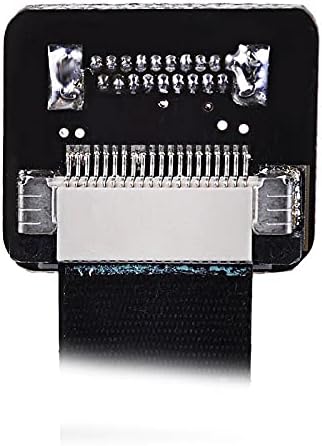 cablecc 90 Degree Down Angled FPV Mini HDMI Male to HDMI Male FPC Flat Cable, 50cm