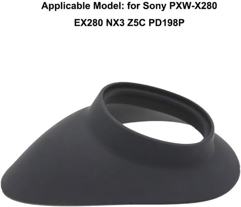 CASYDYEN PXW-X280 EX280 NX3 Z5C PD198P Eyepiece Eyecup Eye Cup for Sony Video Camera, Soft Camera Viewfinder