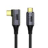 xiwai Right Angled 90 Degree USB4.0 to Straight USB4.0 Cable, 40Gbps with 100W Charging and 5K@60Hz, Compatible with