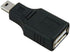 USB 2.0 Type A to Mini USB 5-Pin Adapter - 2 Pack, Black