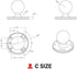 RAM Mounts Round Plate with Ball - RAM-202U with C Size 1.5" Ball