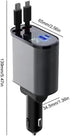 Retractable Phone Charger - Fast Car Charger USB C, 4 in 1 Retractable Car Charger for Apple and Android USB C - Car