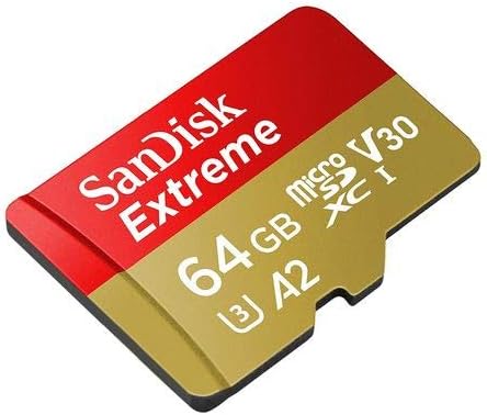 SanDisk Extreme 64GB Micro SD Memory Card for GoPro Hero 9 Black, UHS-1 U3/V30 A2 4K, Bundle with Reader