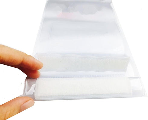Lsgoodcare 5Pcs Portable Two Way Radio Waterproof Rainproof Bag Case Pouch, White, Compatible with Motorola Kenwood