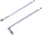 Lhazemu AM FM Radio Universal Antenna,62cm 24.4" Length 4-Sections Stainless Steel Radio Antenna