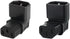 chenyang 2 Pack IEC 320 C14 to C13 Power 90 Degree Right Angled Extension Converter Connector Adapter