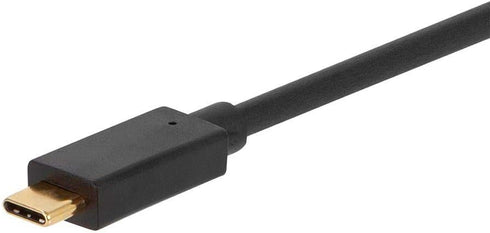 Monoprice USB 3.0 Type-C to Type-A Cable - 6 Feet - Black for Nintendo Switch, Samsung Galaxy S10 S9 S8 Note, Android