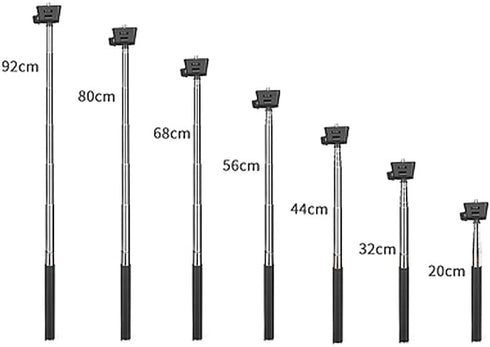 Reflex Camera 13 12 11 10 9 8 Insta360 39" Inch 180 Telescopic Selfie Stick Monopod for GoPro Hero DJI Osmo Extendable