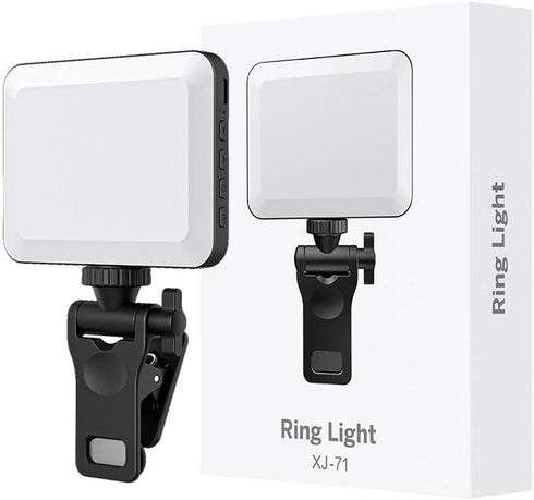 XINBAOHONG Rechargeable Selfie Light, Clip Fill Light for Phone Laptop Tablet Portable Light for Video Conference Live