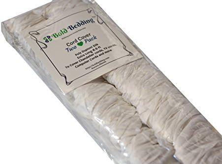 Bold Bedding Cord & Chain Cover, 6.5 feet, 2 Pack Silk-Type Fabric, Hook-and-Loop Strip