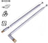 Lhazemu Antenna,62cm 24.4" 4-Sections 2pcs AM FM Radio Universal Length Stainless Steel Radio Antenna for AM FM Radio