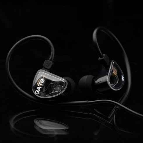 GATE Dynamic Driver In-Ear Headphone with 3.5mm Interchangeable Cable (Black, without mic)