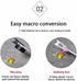 Mobile Phone Wide-Angle Lens 0.45X Mobile Phone Camera Lens Kit Macro Lens 12.5X Universal for iPhone Android