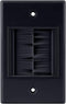 Construct Pro WideMouth Single-Gang D cor Brush Plate (Black Plate w/Black Brush)
