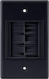 Construct Pro WideMouth Single-Gang D cor Brush Plate (Black Plate w/Black Brush)
