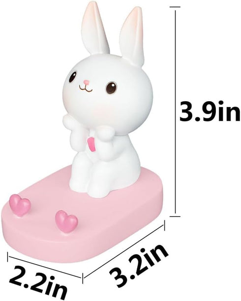 XGOPTS Cute Bunny Cell Phone Stand Holder Cartoon Rabbit Animal Phone Stand Mobile Phones Holder Desk Stands Decoration