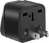 TEWOXIN 5PCS 2 1-15P Outlet,10A 250V UK Australia to USA Travel Adapter Plug,Type A US Power Converter with Prong