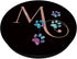 Pink Monogram Letter M Cat Dog Rainbow Paw PopSockets Adhesive PopGrip
