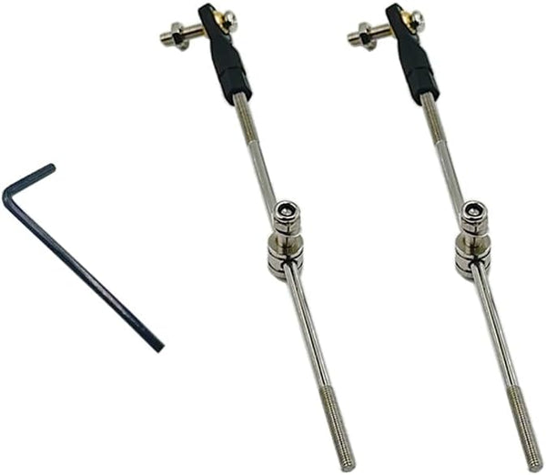 Gracilaria 2PCS RC Boat Push Rod Kit Plastic Tie Rod Ends Ball Joint