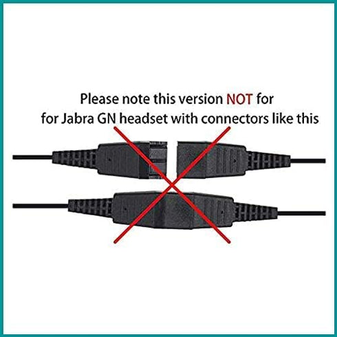 Y-Splitter Adapter Y-Training Cable with Mic Switch, Compatible with Plantronics QD Headset for Training Purposes