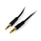 StarTech.com 6 ft Slim 3.5mm Stereo Audio Cable - M/M, 3.5mm Male to Male Audio Cable for Smartphone, Tablet, MP3 Player