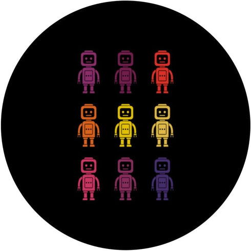 PopSockets Standard PopGrip Playful Funny Robots Girls Robotics Bot Lovers