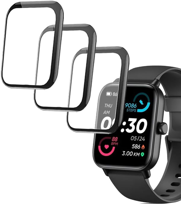 3D Screen Protector for IDW19 1.8” MILOUZ, aeac, KALINCO, Quican, Hoowel, VERYFIT Smart Watch (Answer/Make Calls)