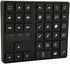POCREATION 35 Keys Mini Drawing Keyboard, One Handed Shortcut Keyboard for Procreate, Ergonomic Design, Compatible with