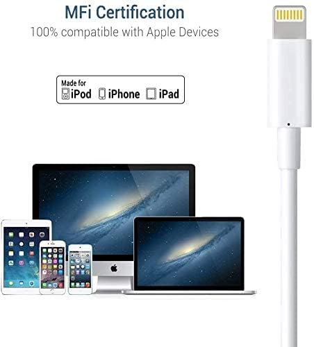 Marchpower Lightning Cable MFi Certified, 3Pack 6FT iPhone Charging Cable, USB A to Lightning for iPhone 14 Plus, 13