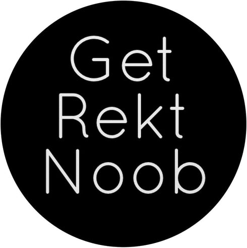 Get Rekt Noob (wrecked) Video Game PopSockets PopGrip, Swappable Grip for Phones & Tablets