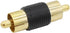 RCA Adapter, 6pcs RCA Female to Female Couplers and 6pcs RCA Male to Male Couplers, Gold Plated for Speaker and