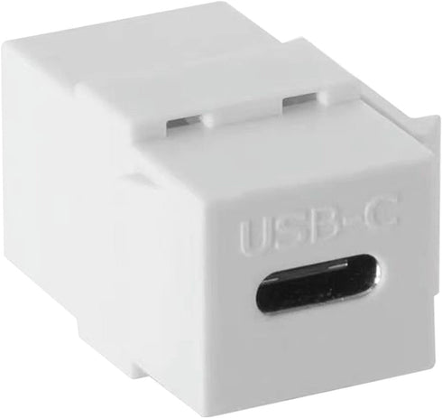 USB C Keystone Jack Inserts (3-Pack) - USB 3.1 Type-C Module Coupler Adapters Female to Female Snap-in Connector